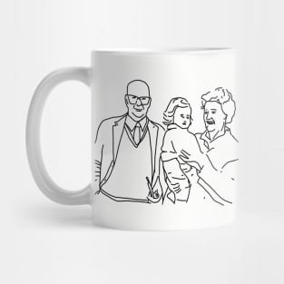 Minimal Portrait of the Artist and Grandparents Mug